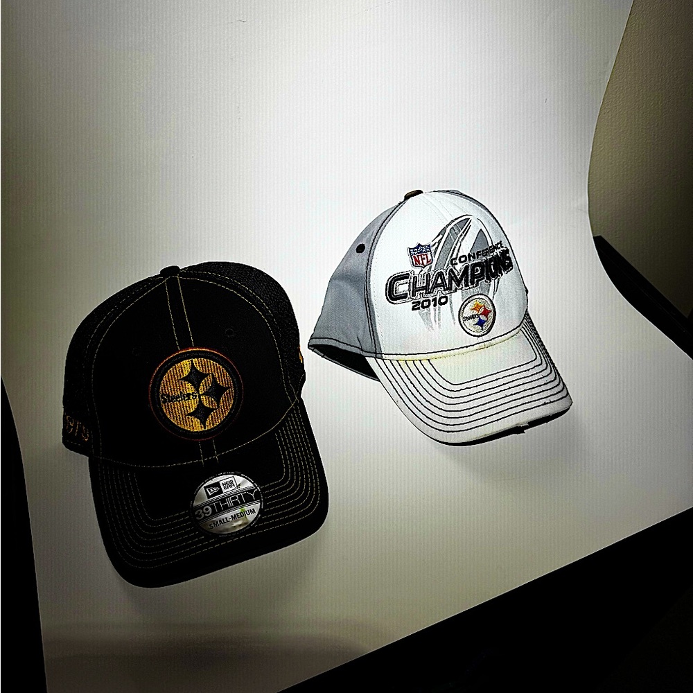 Pittsburgh Steelers, Reebok/New Era, SMALL-MEDIUM, Black/Yellow; Grey/White